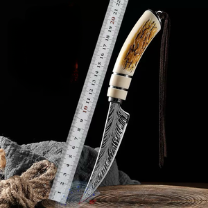 Coltello da Frutta Portatile per Esterni Forgiato e Battuto, Lama Piccola Mongola Affilata con Manico, Coltello Specializzato per Tagliare Ossa e Costolette di Agnello - Product Image 2