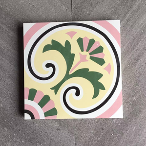 Azulejos de Cerámica Florales Nórdicos Rosas de 300x300 mm, Antideslizantes, Esmaltados, para Paredes y Pisos de Cocina, Baño, Balcón, Jardín de Infancia - Product Image 6