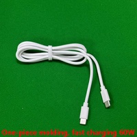 Cable DE DATOS rápido de una pieza, moldura de PVC de tipo C a tipo C, de 1 a 1 pieza, de 1 a 2