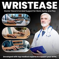 Reposamuñecas Ergonómico Deslizante para Ratón de Juego, Soporte Contorneado que Reduce la Fricción, Almohadilla Móvil para la Muñeca para Trabajos de Oficina de Larga Duración