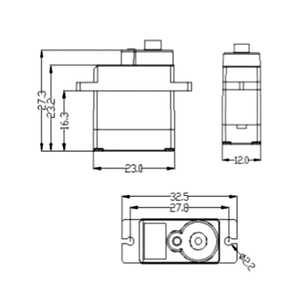 MG90S เซอร์โวมอเตอร์, เซอร์โวมอเตอร์ขนาดเล็กสำหรับเครื่องบิน/รถยนต์บังคับวิทยุ ป้องกันการไหม้, หุ่นยนต์เซอร์โวมอเตอร์, เซอร์โวมอเตอร์ดิจิตอลเกียร์ทองแดง 9 กรัม - Product Image 3