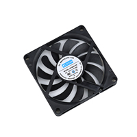 8010 DC 24V Industrieller Kühlaxialventilator mit Doppelkugellager, Hochgeschwindigkeit 80x80x10, Freistehend, OEM-Anpassung, Kunststoffflügel