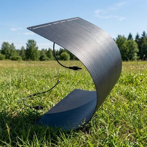 Paneles Solares Flexibles Marca JNH con Protección IP65, 23% de Alta Eficiencia, 100W, para Uso en Exteriores, Camping, Barcos y Automóviles - Product Image 1