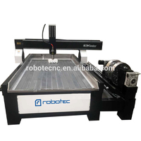 Routeur CNC 3D pour le bois avec fonction rotative/1325, machine de gravure sur bois pour portes, machine de sculpture sur bois CNC 4 axes, fabriqué en Chine