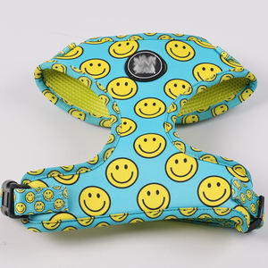 طقم معدات وحزام طوق كلب مبتسم أخضر بتصميم فاخر من مادة النيوبرين مع شعار قابل للتخصيص للكلاب الصغيرة والمتوسطة - Product Image 5