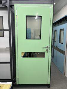 Schermo a piombo elettrico automatico scorrevole protettivo a raggi <span class=keywords><strong>X</strong></span> schermo a schermo rivestito di piombo radiazioni mediche - Product Image 4