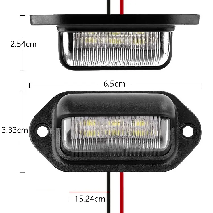 AUTO 12V LED esterno targa targa luce interna cortesia cupola/tetto bagagliaio/lampada da carico legale per AUTO camion rimorchio RV