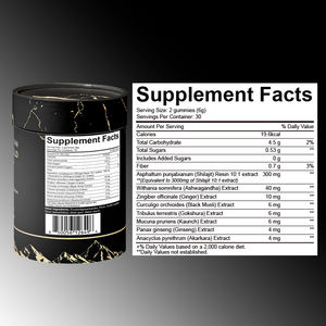 Bio Shilajit Gummibärchen Reine Himalaya Ballaststoffe Nahrungs ergänzungs mittel für Erwachsene - Product Image 5