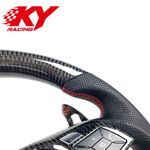 Volante personalizado de fibra de carbono forjado con pantalla LED para Mercedes Benz AMG W204 W205 W212 W213 W217 W218 a B C E CLS GLC 2011 - Product Image 2