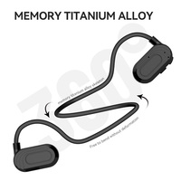 Bloothooth Neckband Gaming Olahraga Earphone Konduksi Udara Headphone Headset Aksesori Gigi Biru Nirkabel