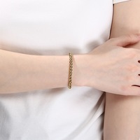 Bracelet unisexe réglable en acier inoxydable, motif corde torsadée, panier de fleurs et chaîne serpent ronde, style minimaliste, bijou de main tendance
