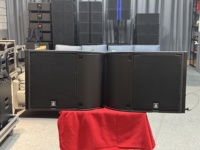 Altavoces Line Array Dobles de 12 Pulgadas con Crossover Interno, Altavoz Profesional de Frecuencia Completa para Conciertos