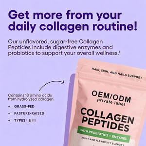 Private Label collagene peptidi in polvere Super idrolizzato proteine in polvere di assorbimento per la bellezza della pelle e sbiancamento - Product Image 2