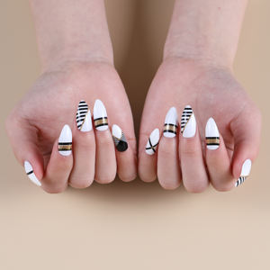 Unghie Finte Glamour Glitter in ABS, Design a Copertura Totale Senza Colla, Punte per Unghie - Product Image 2