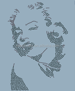 Custom Bling Instrumentos musicales Crystal Rhinestone Hotfix Motivos Diseños - Product Image 2