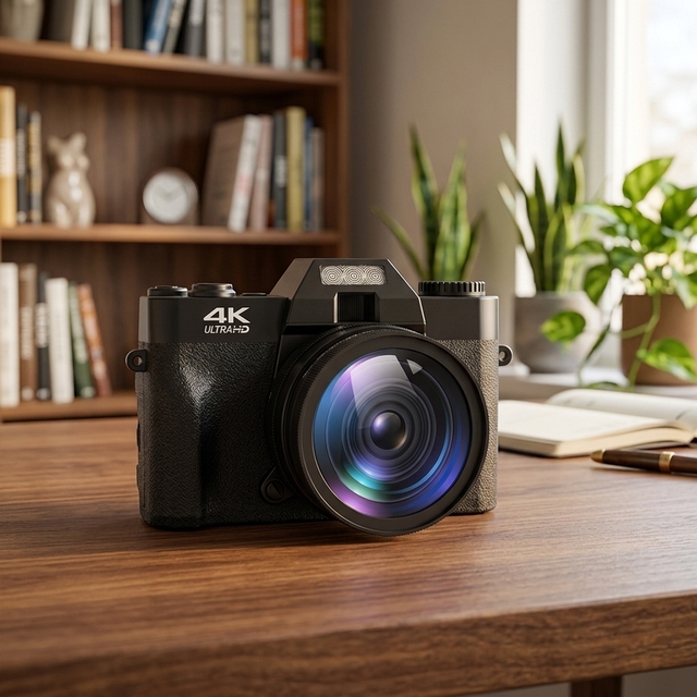 Portable Professional 4K HD 72MP Digital DSLR Camera 16x Optical Zoom WiFi Connectivity Electronic Image Stabilization for
