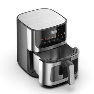 Новая модель: Электрическая аэрофритюрница из нержавеющей стали, 1400 Вт, 4.7 л, безмасляная, энергосберегающая, цифровая - Product Image 2