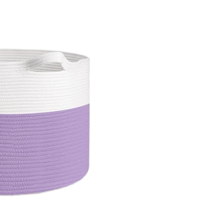 Cesta de plantas grande para decoración del hogar con asas de cuerda de algodón tejido macetas de Interior para artículos diversos y almacenamiento de juguetes Material de fibra vegetal - Product Image 2