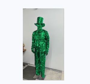 Traje Metálico de Espejo para Hombre, Ideal para Festivales de Baile y Actuaciones en Escenario, Bares, Festivales de Música, Bodas y Fiestas de Halloween - Product Image 1