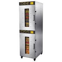 Séchoir à fruits industriel en acier inoxydable à prix réel et faible coût de livraison pour pommes, fraises, myrtilles, saucisses et céréales