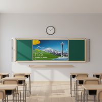 Tableau noir intelligent coulissant Nano, écran tactile intelligent, machine tout-en-un pour l'enseignement et la formation, tableau blanc électronique multimédia HD