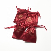 Pochettes en satin et coton pour bijoux, personnalisable, avec Logo imprimé, 100 pièces