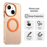 Pour Tecno Pop9 Spark Go 1 4G GO2025 20C Smart8 N52 Étui magnétique givré coloré mat anti-traces de doigts jaune