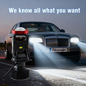 Phare de projecteur LED Falconsight H4 100W <span class=keywords><strong>Mini</strong></span> projecteur Lentille transparente Lentille claire Lumière de moto automatique Haute qualité Y7 - Product Image 2