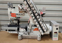 Machine à coudre industrielle SIRUBA VC008 à cylindre multi-aiguilles, point de chaînette double, pour matériaux tricotés et décoratifs