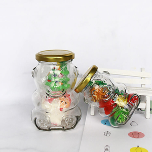 Botellas <span class=keywords><strong>de</strong></span> Vidrio Transparentes al por Mayor para Decoración Navideña con Diseño <span class=keywords><strong>de</strong></span> Oso <span class=keywords><strong>de</strong></span> Dibujos Animados, 16 oz, 100 ml, 200 ml, <span class=keywords><strong>Precio</strong></span> <span class=keywords><strong>de</strong></span> Fábrica para Dulces, Bebidas, Miel - Product Image 6