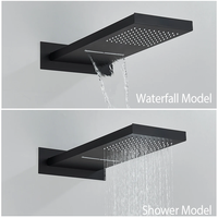 Ensemble de robinetterie de douche thermostatique certifié CE, mitigeur de bain cascade pluie, faible MOQ, fourniture directe d'usine professionnelle pour les distributeurs