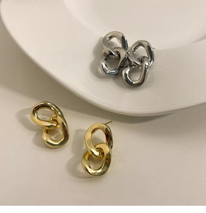 Pendientes de Diseñador, Marcas Populares, Joyería Black Clover, Pendientes de Lujo con Trébol de Cuatro Hojas Dorado, Marca <span class=keywords><strong>Van</strong></span> <span class=keywords><strong>Cleef</strong></span> - Product Image 1