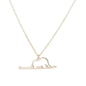 stainless steel cute elephant snake pendant Little Prince Jewelry Snake and Necklace Elephant Le Petit Prince Jewelry