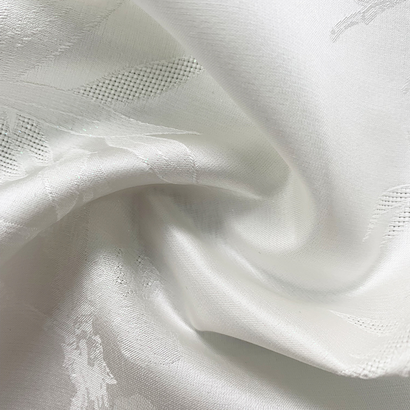 Viscose Silk Wool Rayon Lyocell Polyester Jacquard Fabric