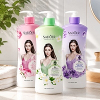 Shampooing SADOER à la rose, contrôle du sébum, antipelliculaire, pour des cheveux doux et volumineux, soin capillaire, nettoyage en profondeur, rafraîchissant du cuir chevelu, 500 ml