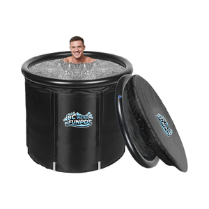 Bañeras de hidromasaje con aislamiento XL de 85x75cm para uso en exteriores, baño de hielo de 5 capas de 350 L para dolor muscular, dolor articular, ropa de cama móvil para niños fríos - Product Image 6