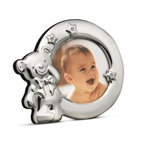 Mini marco de fotos redondo de 65mm de diámetro, Material de cobre y cristal de lujo, logotipo personalizable, tamaño 8x10 para bodas - Product Image 1