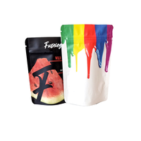 Feuille personnalisée bonbons collations plastique laminé réutilisable 3.5g 7g sac d'emballage alimentaire à fermeture éclair anti-odeur pochette debout