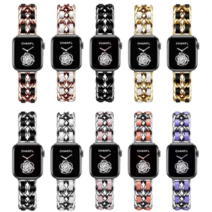 CAOWTAN, pulsera de lujo para mujer para IWatch Series 8 7 6 Se 5 4 3, correa de <span class=keywords><strong>acero</strong></span> inoxidable para Apple Watch, banda de 45mm, 41mm, 38, 44mm - Product Image 6
