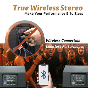 Độ Chính Xác Pro Âm Thanh Wk08d7 8 "200W Khuếch Đại Công Suất Thiết Kế Mới Linh Hoạt Cách Sử Dụng Hệ Thống Âm Thanh Chuyên Nghiệp Bằng Gỗ Hoạt Động Loa - Product Image 4