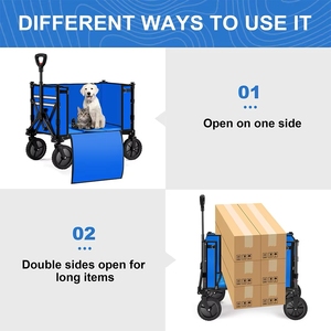 2025 Carro plegable para exteriores Carro de jardín Carro Plegable Compras Camping Todo terreno Garantía de 3 años Rueda de freno OEM - Product Image 2