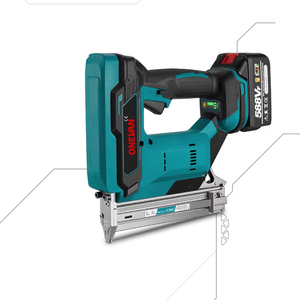 <span class=keywords><strong>Pistola</strong></span> <span class=keywords><strong>de</strong></span> <span class=keywords><strong>Clavos</strong></span> y Grapadora Eléctrica Inalámbrica ONEVAN F30 con Capacidad para 100 Piezas - Herramienta para Trabajar la Madera - Product Image 1