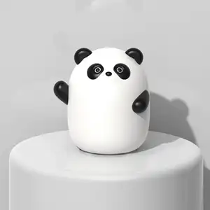 Бытовая сияющая 3-уровневая яркая Ночная лампа с милой пандой перезаряжаемый теплый белый свет 30 минут таймер панда маленький ночник