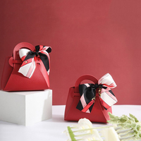 Sac cadeau en cuir personnalisé avec logo et ruban, idéal pour mariage, bonbons, bijoux, fête d'anniversaire - Vente en gros