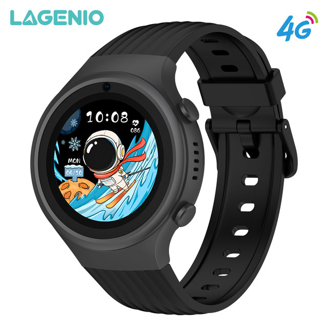 LAGENIO Custom Change House Design 4G Kid Smart Watch GPS Tracker Round Shape Video Call SOS Geo Fence IP68 Smart Watch for Kids