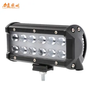 36W retangular LED Floodlight lâmpada de condução 12V 24V 4D refletor LED spotlight dupla linha Led luz de trabalho para offroad SUV ATV