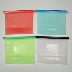 Silicone <b>Vacuum</b> Compressed Storage <b>Bag</b> with Zipper Eco-Friendly Kitchen Containers for Vegetable and Food Storage - Product Image 5