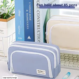 Astuccio Minimalista in Tessuto di Grande Capacità <span class=keywords><strong>per</strong></span> Studenti di Scuola Media/Elementare, Stile Ins, Astuccio di Alta Qualità - Product Image 3