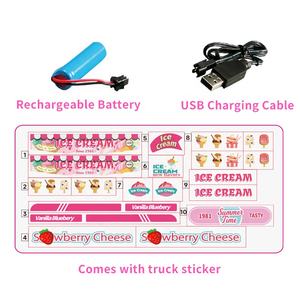 Menina brinquedo 1/24 6CH escavadeira controle remoto com DIY brinquedo rc luz e música liga escavadeira rosa brinquedo engenharia - Product Image 3