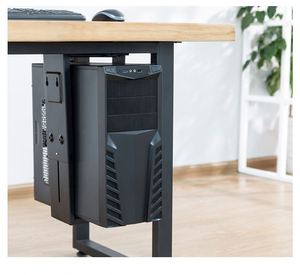 Adjustable Metal Under <b>Desk</b> CPU Stand <b>Computer</b> CPU Holder and Mount in Stock - Product Image 5